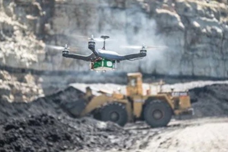 Medição de lavra com Drone